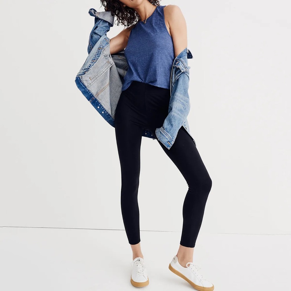 Madewell MWL High Rise Knit Leggings in Black